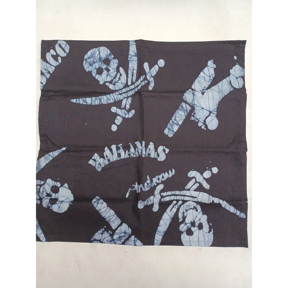 Set of 8 Cloth Napkins For Halloween pumpkin ghost spider skull Pirates